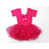 Hot Pink Hearts Short Sleeve Tutu Ballet Dress Girl S-L - SophiasStyle.com